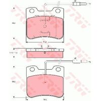 TRW Front Brake Pad GDB794