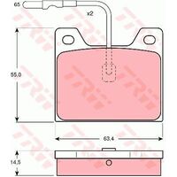 TRW Brake Pads GDB803