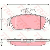 TRW Front Brake Pad GDB859