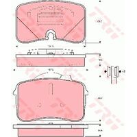 TRW Front Brake Pad GDB961
