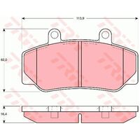 TRW Front Brake Pad GDB970