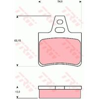 TRW Rear Brake Pad GDB986