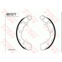 TRW Rear Brake Shoes GS7326