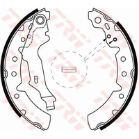 TRW Rear Brake Shoes GS8554