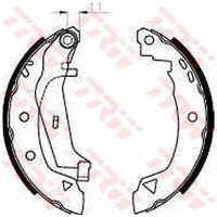 TRW Rear Brake Shoes GS8603