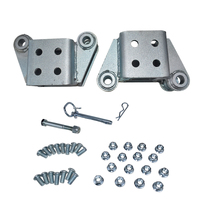 1 x Set Of Fold Away Hinge Kit Zinc Plated Suit For 3x3 Trailer Tongue