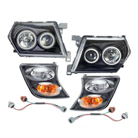 Pair Headlights With Corner Lights Fit For Nissan Patrol GU 1997-2007
