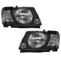 Black Smoked Pair Headlights Fit For Nissan Patrol GU Series GU4 Y61 10/2004-2016