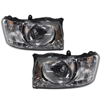 Pair Head light Lamp Fit For Nissan Patrol Wagon GU Y61 2004-2016