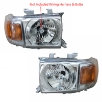 Headlights Pair Fit For Toyota Landcruiser VDJ 76 78 79 Series 2007-ON Ute Wagon Troopy