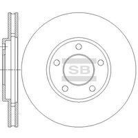 HiQ Front Brake Rotors Set SD5524