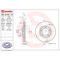 Brembo Front Brake Rotors Set 09.9149.10