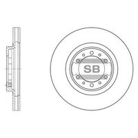 HiQ Front Brake Rotors Set SD4305