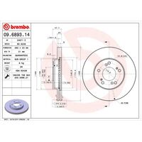 Brembo Front Brake Rotors Set 09.6893.11