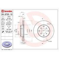 Brembo Front Brake Rotors Set 09.6753.10