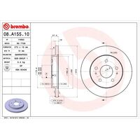 Brembo Front Brake Rotors Set 08.A155.10