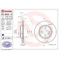 Brembo Front Brake Rotors Set 09.8655.11