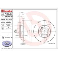 Brembo Front Brake Rotors Set 09.7131.11