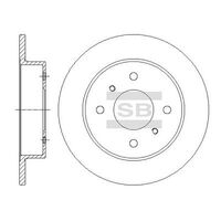 HiQ Rear Brake Rotors Set SD4236