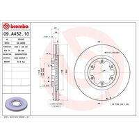 Brembo Front Brake Rotors Set 09.A452.10