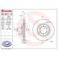 Brembo Front Brake Rotors Set 09.8071.11
