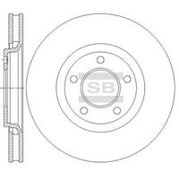 HiQ Front Brake Rotors Set SD5525