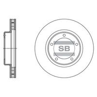 HiQ Front Brake Rotors Set SD4085
