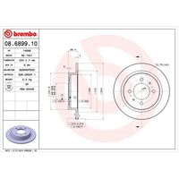Brembo Rear Brake Rotors Set 08.6899.10