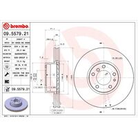 Brembo Front Brake Rotors Set 09.5579.21