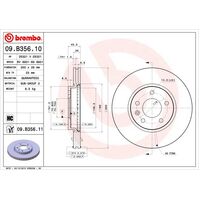 Brembo Front Brake Rotors Set 09.B356.11