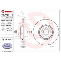 Brembo Front Brake Rotors Set 09.A426.11
