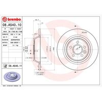 Brembo Rear Brake Rotors Set 08.A540.11