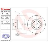 Brembo Rear Brake Rotors Set 08.A530.10