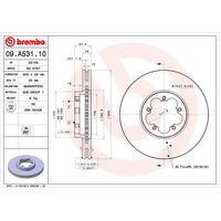 Brembo Front Brake Rotors Set 09.A531.10