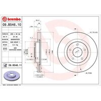 Brembo Front Brake Rotors Set 09.B546.11