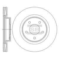 HiQ Front Brake Rotors Set SD4223