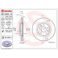 Brembo Front Brake Rotors Set 09.C545.11
