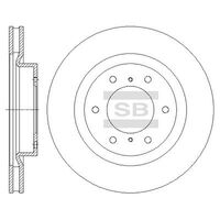 HiQ Front Brake Rotors Set SD4324