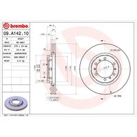 Brembo Front Brake Rotors Set 09.A142.10