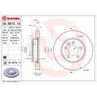 Brembo Front Brake Rotors Set 09.B973.11