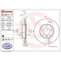 Brembo Front Brake Rotors Set 09.D211.11