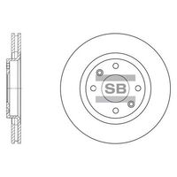 HiQ Front Brake Rotors Set SD5001