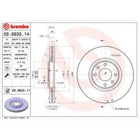 Brembo Front Brake Rotors Set 09.9935.11