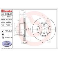 Brembo Front Brake Rotors Set 09.C114.11