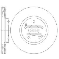 HiQ Front Brake Rotors Set SD3042