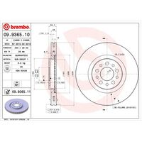 Brembo Front Brake Rotors Set 09.9365.11