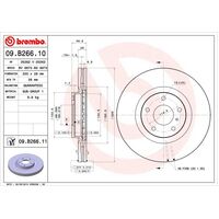 Brembo Front Brake Rotors Set 09.B266.11
