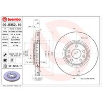Brembo Front Brake Rotors Set 09.B352.11
