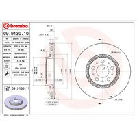 Brembo Front Brake Rotors Set 09.9130.11