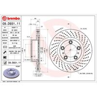 Brembo Front Brake Rotors Set 09.D931.11
